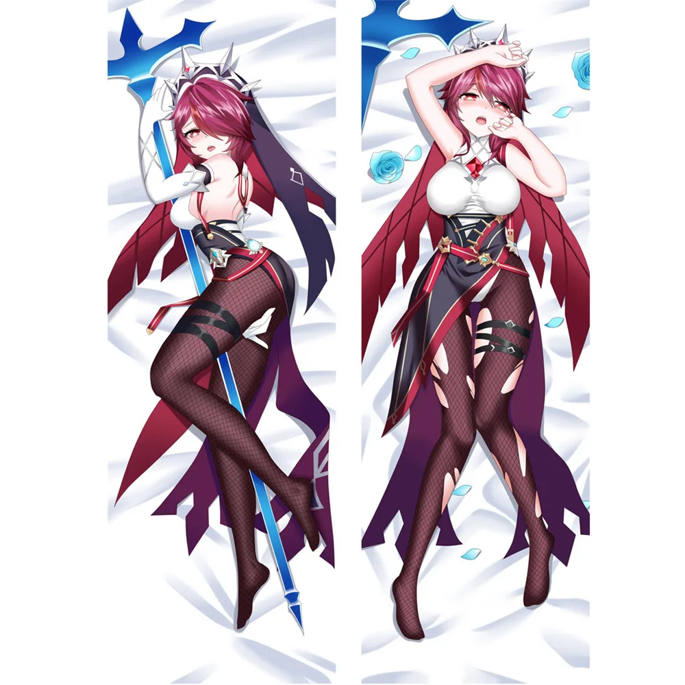 Мгф аниме Подушка Dakimakura крышка Genshin воздействия Ning Guang Розария Venti Клее обниматься
