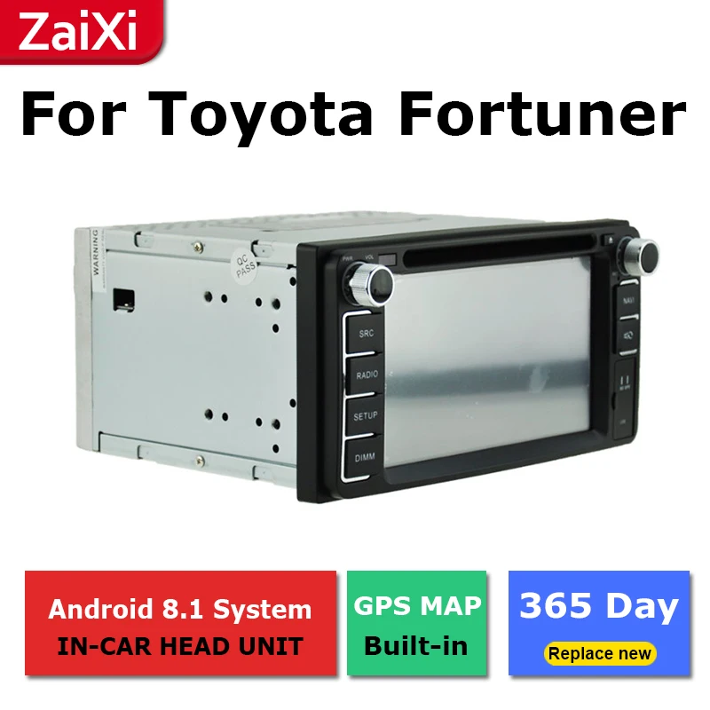 ZaiXi 2Din для Toyota Fortuner 2005 ~ 2014 Автомобильный Android Радио мультимедийный плеер GPS