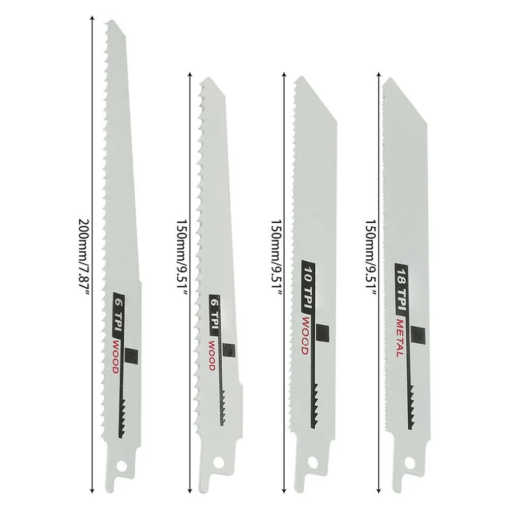 4pcs Reciprocating Multi Saw Cutter Set Blade For Metal Wood Cutting Power Tools Accessories |