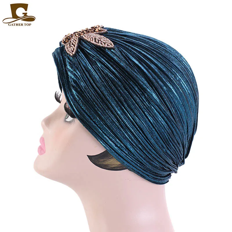 Бронзировать раза Индия Кепки свадебные туфли невесты тюрбан в стиле ретро