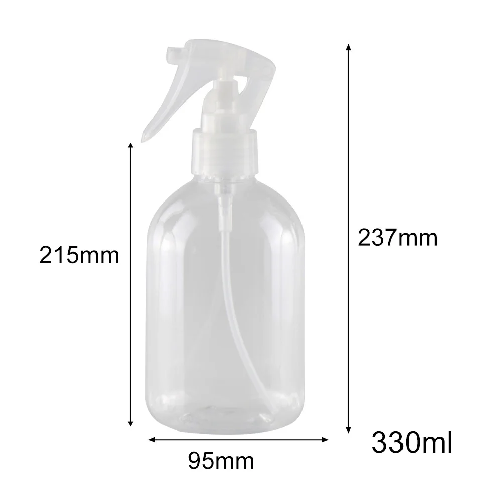 

6Pcs 330ml Transparent Leak Proof Refill Empty Cosmetics Water Mist Spray Bottle Makeup Moisture Atomizer Pot Disinfection Tools