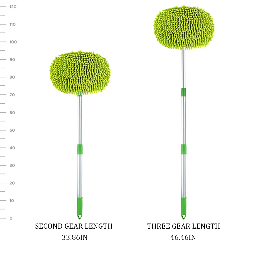 

Three-section Telescopic Car Wash Mop Super Absorbent Cleaning Automatic Wash Mop Window Cleaning Tool Dust Removal Wax Mop Soft