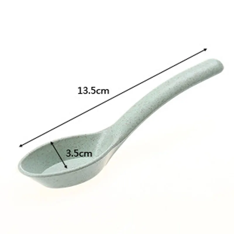 10 шт./компл. японский бытовой ложка из пшеничной соломы пластиковая кухонная