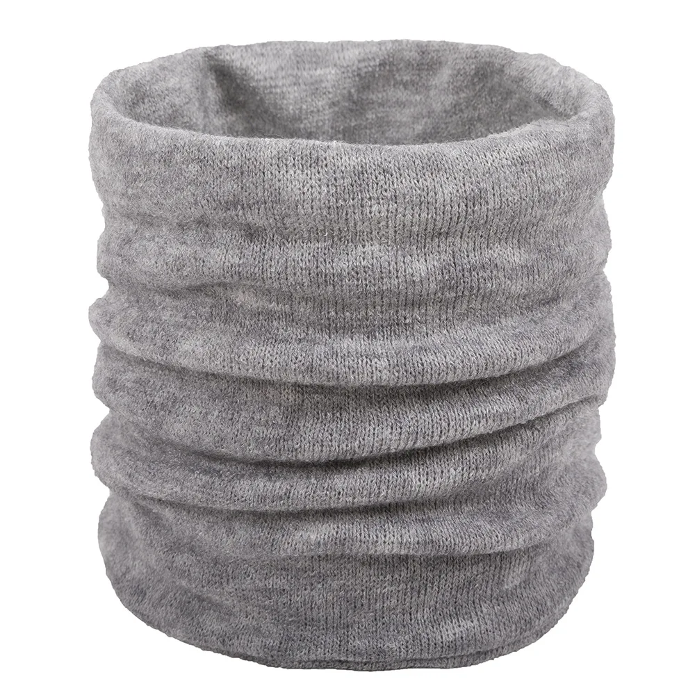 Зимние вязаные шарфы для детей шарфы-кольца мальчиков и девочек детский шейный