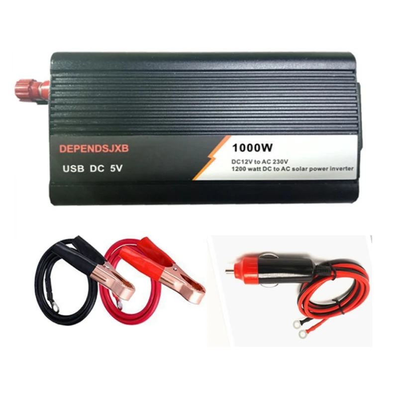 

18V 20W Solar Panel Power System + 12V / 24V Digital Controller + 1000W Inverter T3EA