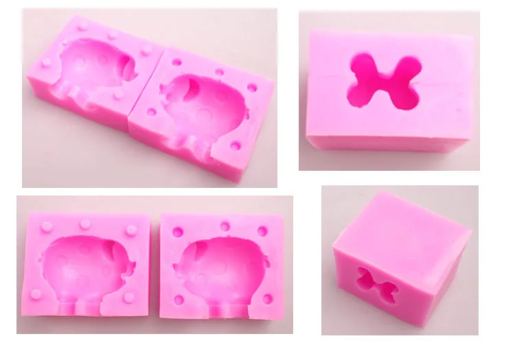 

1pc 3D pig silicone cake mold fondant mold cake decorating tools chocolate gmpaste mould cake mould FTM1098
