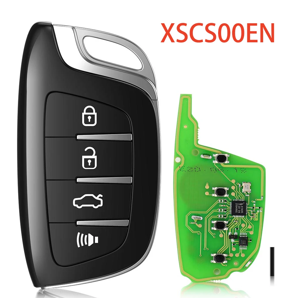 

Xhorse XSCS00EN For VVDI Key Tools 4 Button Colorful Crystal Style Universal Remote Smart Key Proximity Function English Version