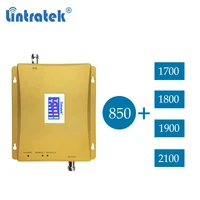 lintratek 850 2100 b1 2g 3g 1700 umts dual band dcs 1800 lte 4g 1900 cdma 850mhz cellular signal booster repeater amplifier dd