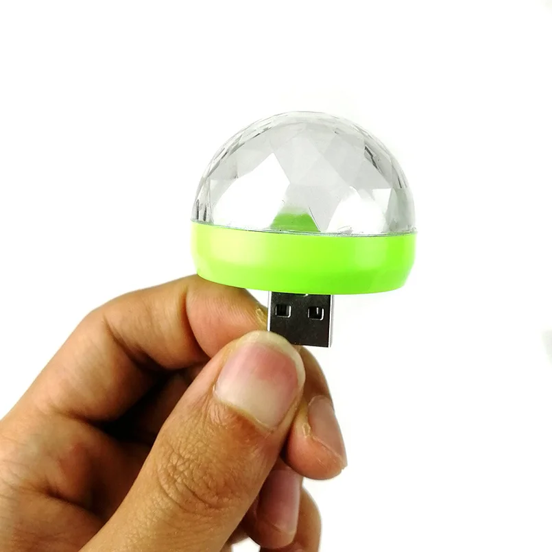 for iphone Micro type c Usb Phone and USB led Party Lights Magic Ball Home Karaoke Decorations Colorful Stage LED Light | Дом и сад