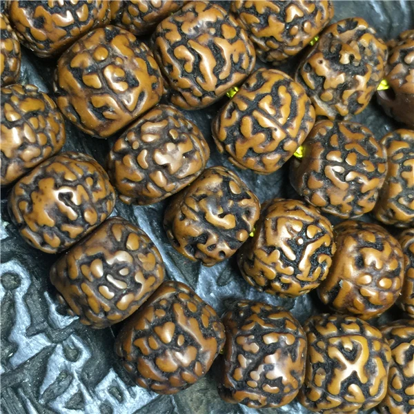 8 мм Тибетский буддизм 108 старый рудракша семена молитва шарик Мала ожерелье |