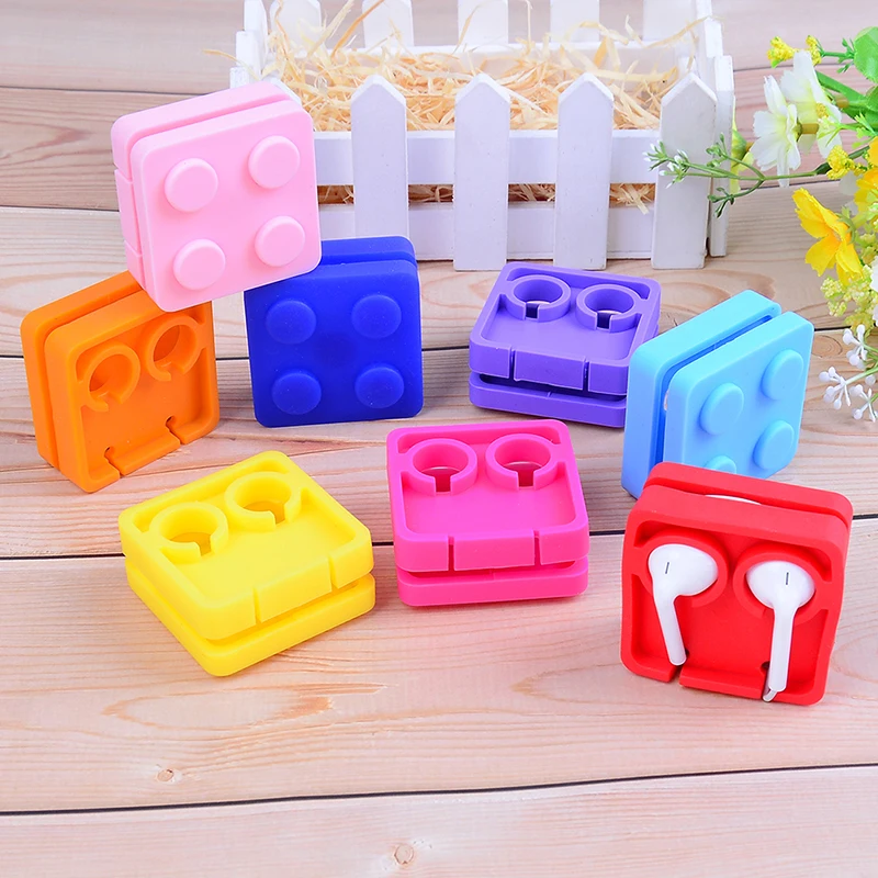 Держатель для наушников провода органайзер кабель шнур обертывание силикон