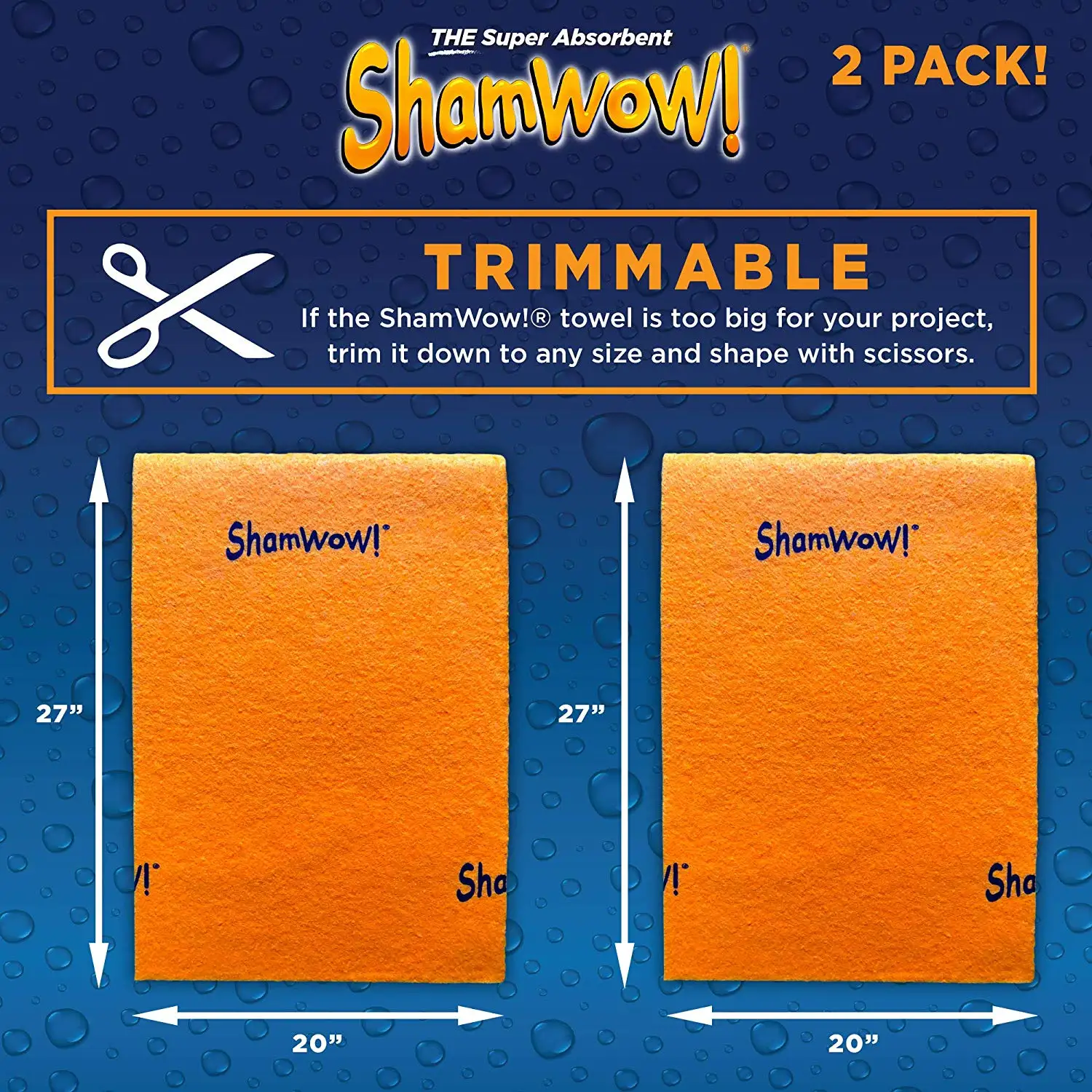 Дропшиппинг новое многоцелевое Неабразивное супер абсорбирующее Shamwow Shammys