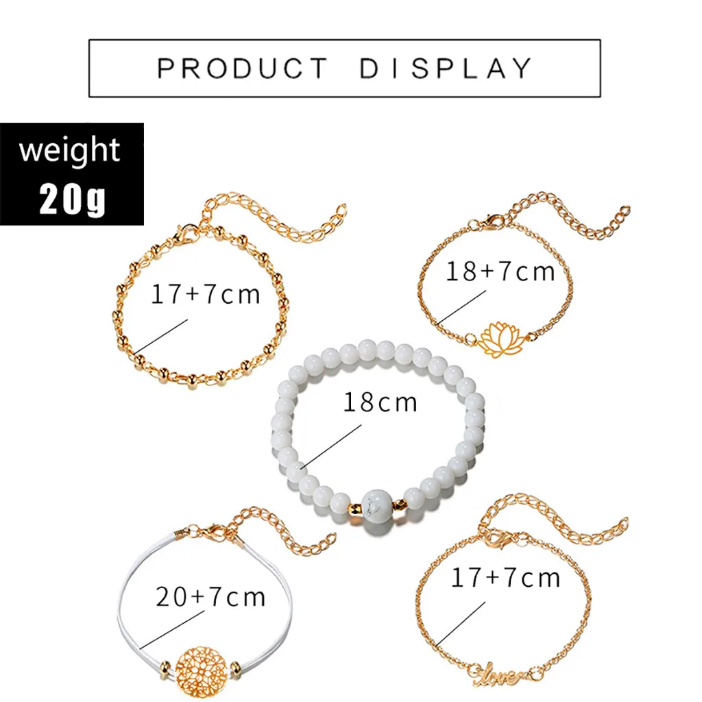 Любовь Мода 5 шт. браслет ювелирные изделия креативные полые Lotus Love бусины Tocona Bohemia