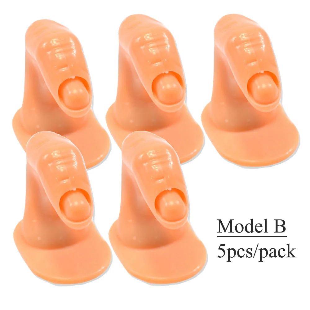 Model B STZ, 5 шт., накладные ногти из акрила, на палец, дизайн ногтей, тренировка, дисплей, накладные, на руку, клей, профессиональный маникюр, аксессуары, NJ209-1 - Цвет: Model B