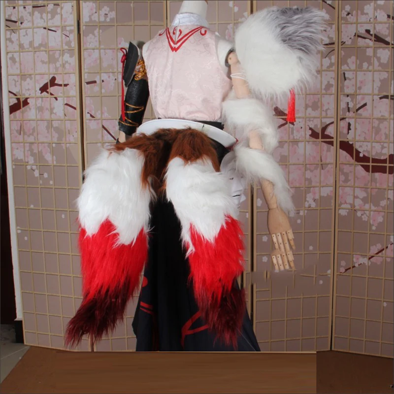 SSR Onmyoji Hakuzosu костюм для косплея кимоно платье вафуку Униформа костюмы Хэллоуина