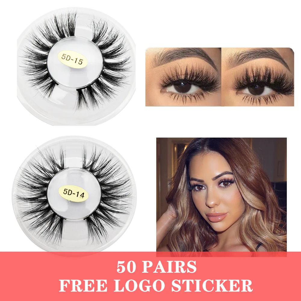 Натуральные 5D Накладные ресницы ручной работы трехмерные многослойные