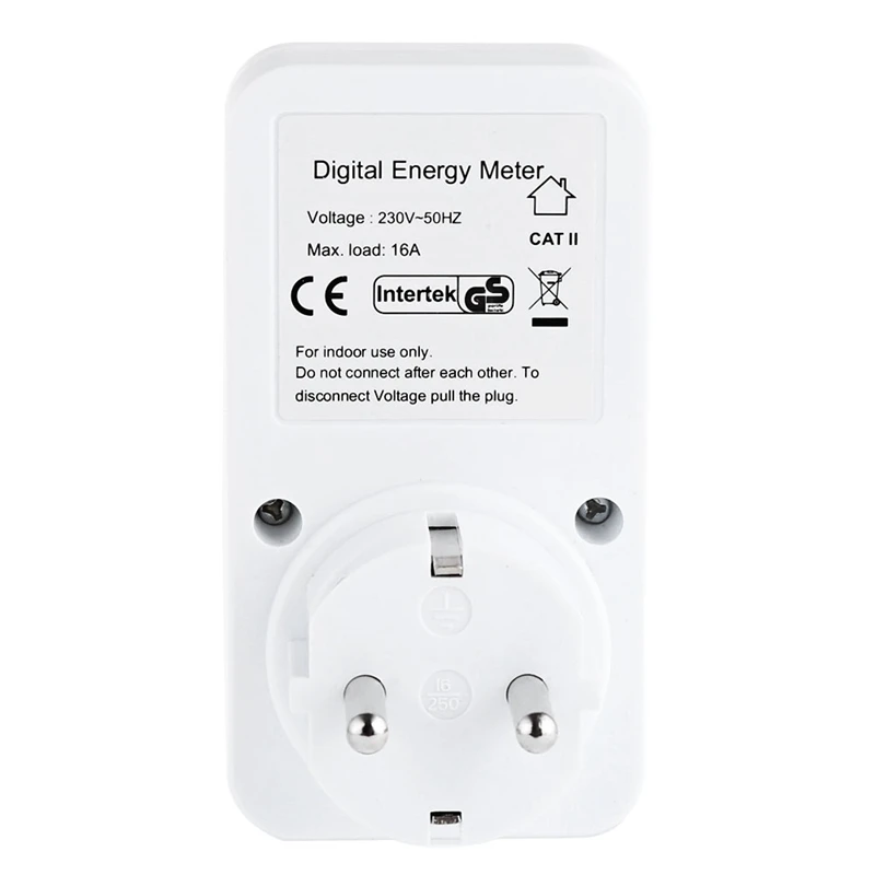 Eu Plug Plug-In Digital Wattmeter Lcd Energy Monitor Power Meter Electricity Electric Swr Usage Monitoring Socket (Eu | Электроника