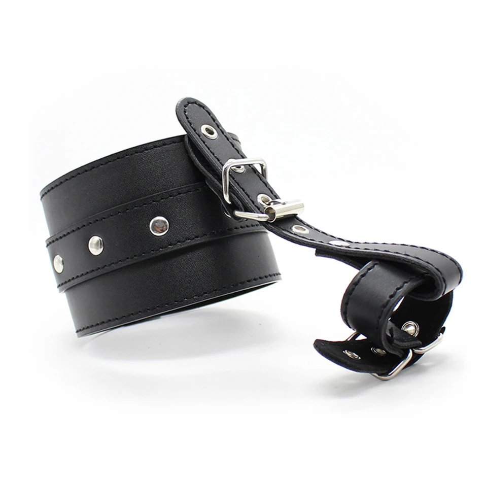 

PU Leather Hand Wrist To Thumbs Feet Ankle To Toes Cuffs Bondage Belts Binder Handcuffs Strap Restraints Binding BDSM Sex Toy