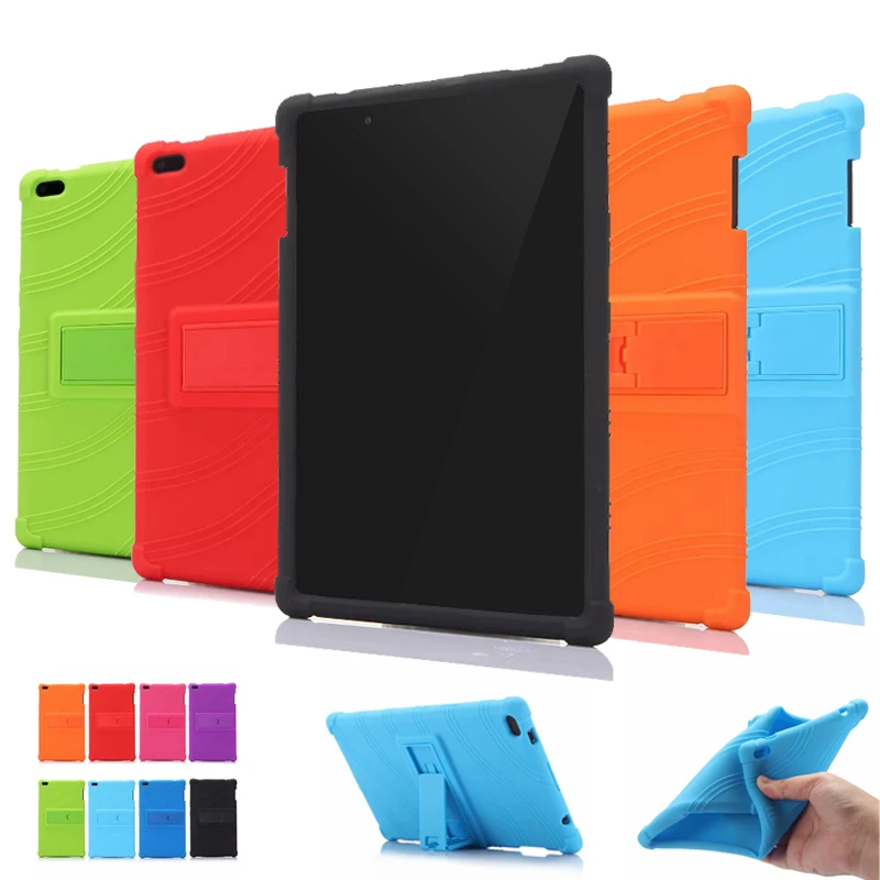 

Shockproof Back Cover Child Silicone Stand Case for Lenovo TAB4 TAB 4 8"TB-8504 TB-8504 N/X/F Tablet Case Cover+Stylus Pen Gifts