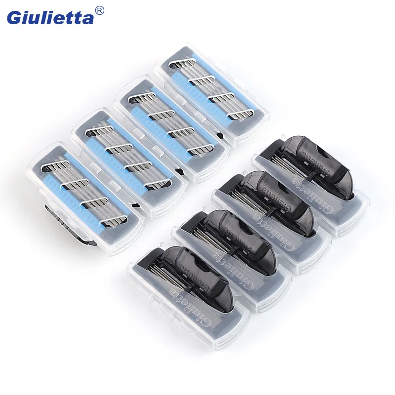 Бритвенные лезвия 8 шт./лот бритвенные для бороды 4 слоя классические бритвы