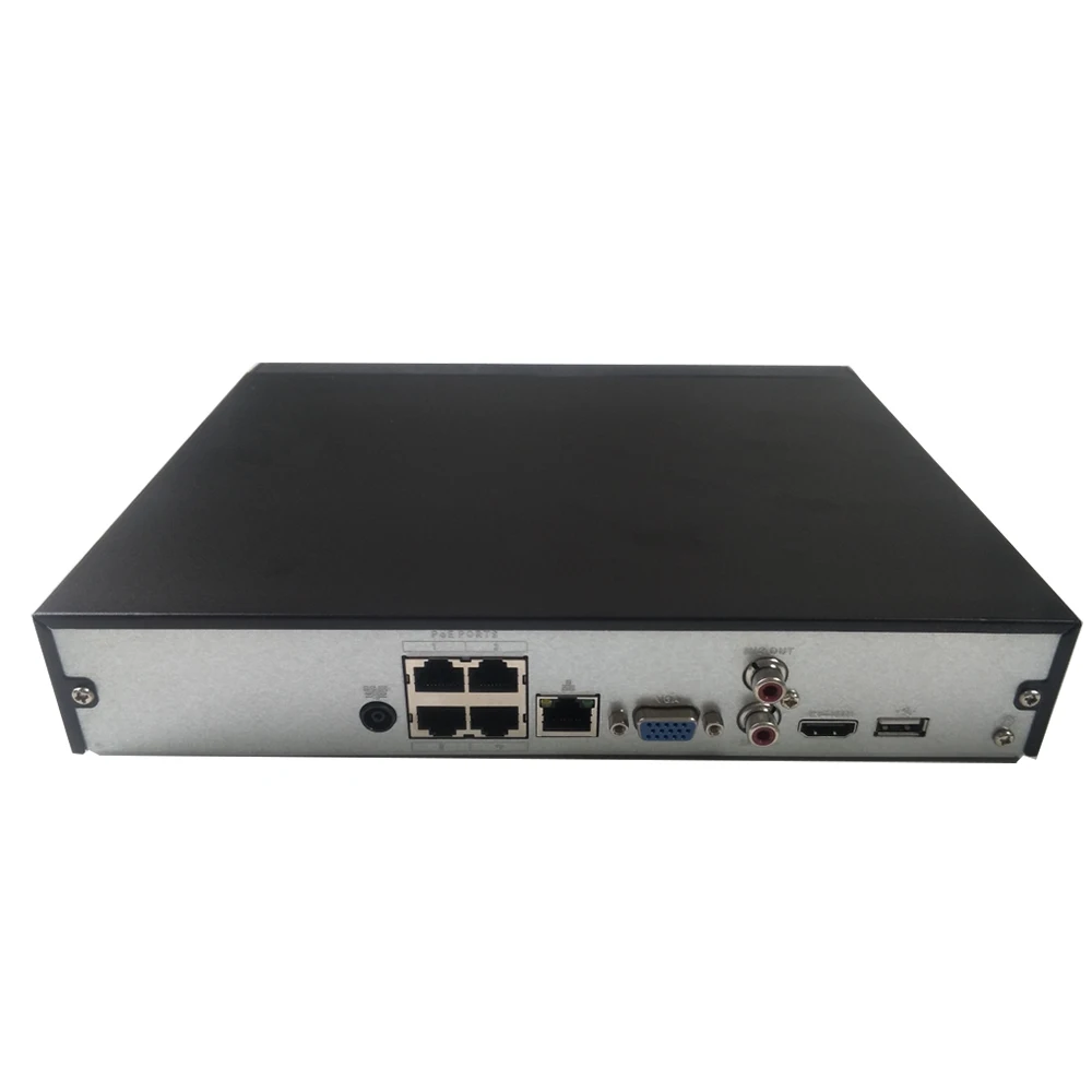 Сетевой видеорегистратор Dahua NVR P2P 4K poe устройство для записи фото 4 канала POE порта