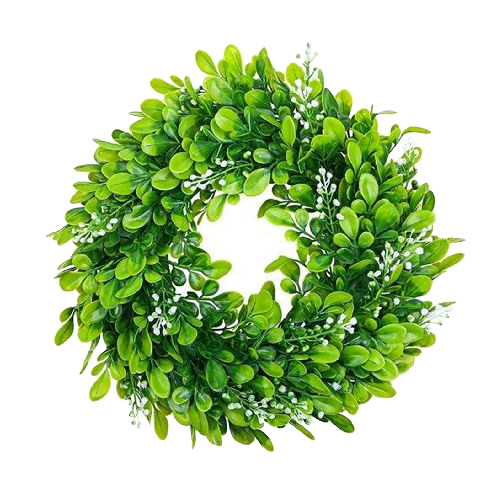 

Green Leaves Wreath Window Wedding Wall Hanging Garland Spring Holiday Decor