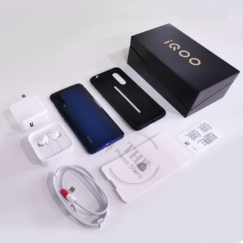 IQOO Pro 4G глобальная ПЗУ Поддержка Google NFC 8 Гб 12 Гб 128 ГБ 256 ГБ задняя 3 камера 48MP 13MP 2MP Snapdragon 855 Plus мобильный телефон