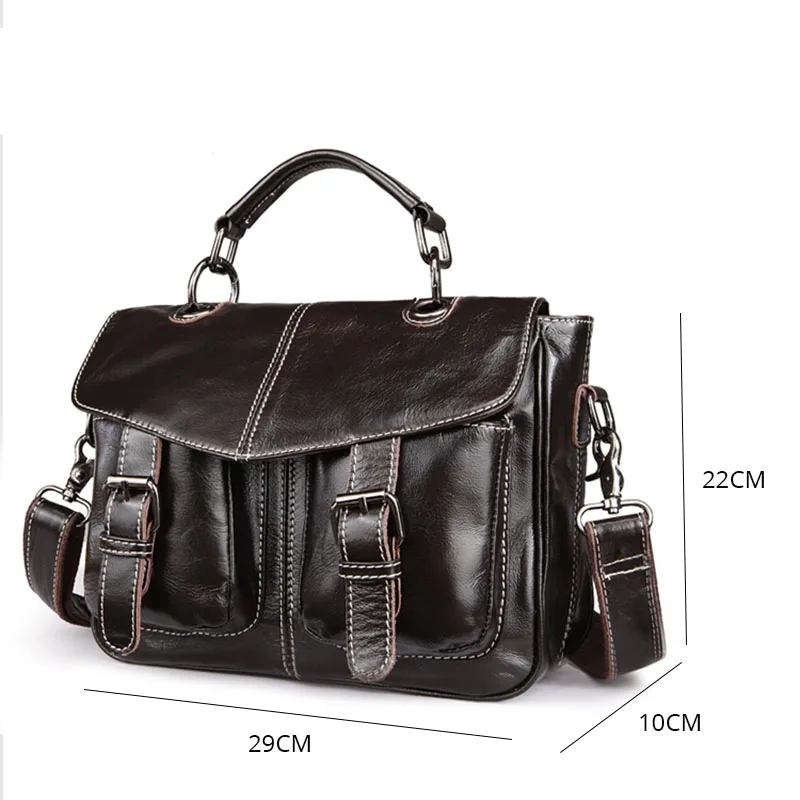 Женская сумка-мессенджер Байкерская сумка из натуральной кожи женская на плечо