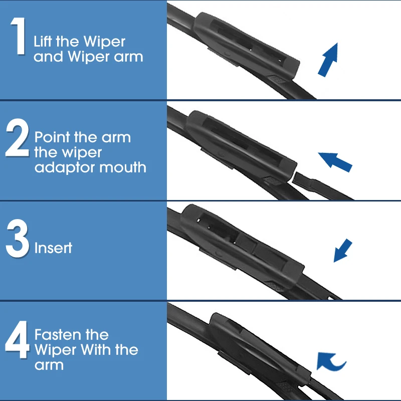 BSTWEP Wiper Blades for Renault Megane Mk2 Fit Bayonet / Hook Arms 2002 2003 2004 2005 2006 2007 2008 2009 | Автомобили и