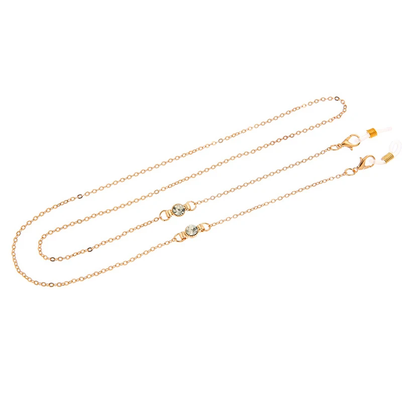 Цепочки для очков женские золотистые металлические элегантные аксессуары