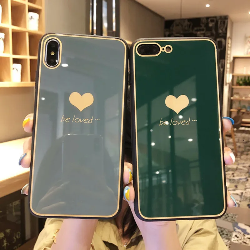 Подходит для рук Apple x стеклянная оболочка влюбленных 11promax cold air 8plus 7plus девочек xsmax