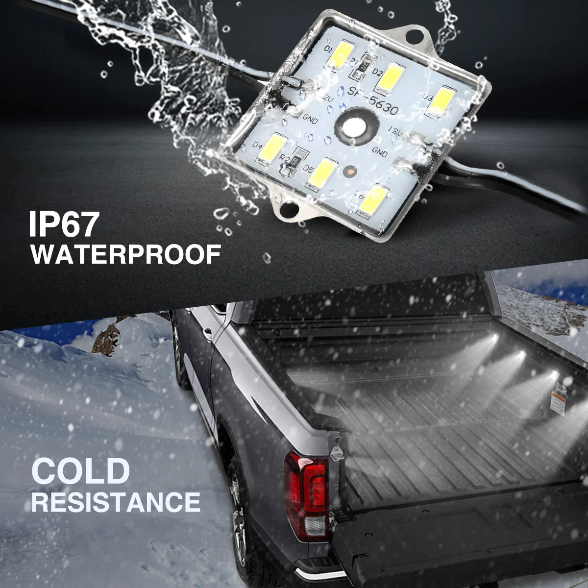 48 Светодиодный 12V Интерьер светильник багажник чтения для Toyota Tundra Chevy лодки RV