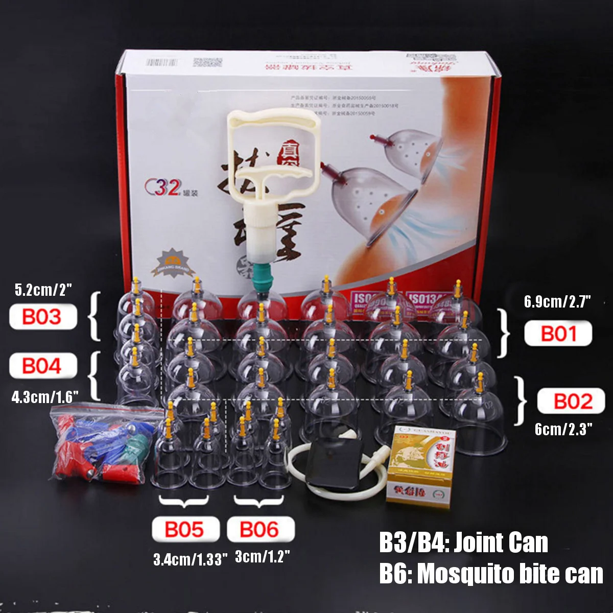 24/32 консервных банок китайские вакуумные чашки комплект для постановки вытащить