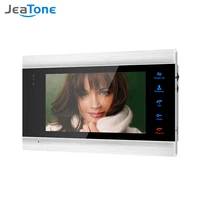 jeatone 7 inch indoor monitor video door phone doorbell intercom system photo video record taking silver wall mounting monitor