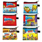 Кошелек Super Zings с мультяшным комиксом, Повседневная сумка для монет, женская помада, портативные сумки для наушников и карт, подарок