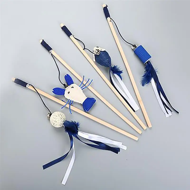 

1PCS Random Color Pet Teaser Toy Creative Interactive Fashion Cat Teaser Toy Cat Teaser Wand Funny Cat Toy Pet Cat Supplies
