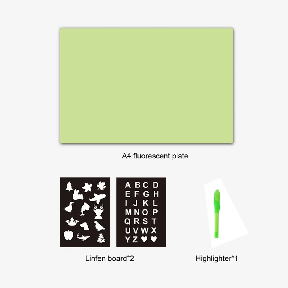 

Fluorescent drawing toy Draw with Light in Darkness Children Sketchpad Toys Luminous Drawing Board zabawki dla dzieci #4O04