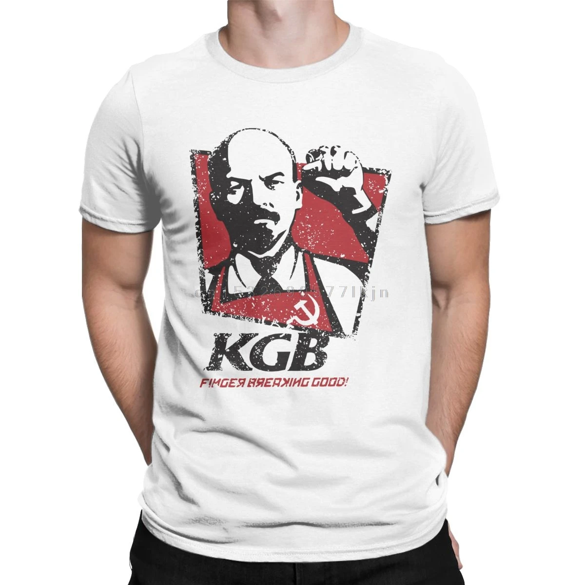 КГБ Ленина в Советском Союзе футболки Для мужчин Коммунистическая коммунизм