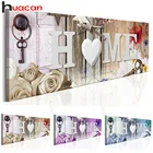 Алмазная живопись Huacan 5D, новый домашний текст, Алмазная мозаика, вышивка из мультфильмов, рукоделие, украшение спальни