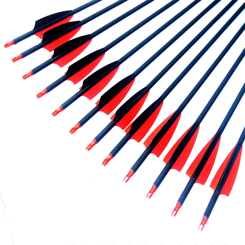 Стрелы из углеродного волокна для стрельбы лука диаметром 28/30/31 дюйма 7 6 мм