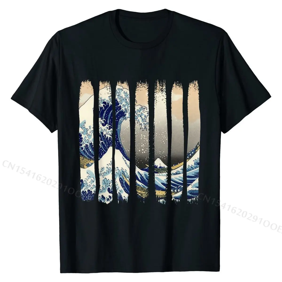 Футболка Эдо Япония Hokusai большая волна канагава цунами оптовая продажа Camisa