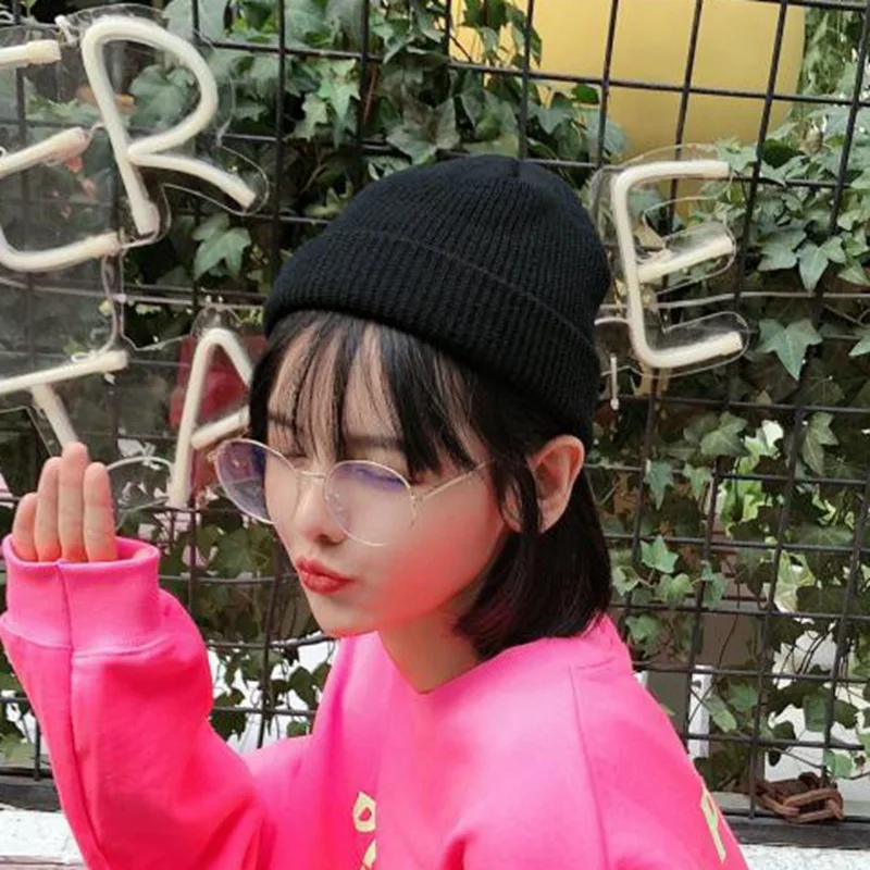 Новая модная однотонная осенне зимняя вязаная шапка WZCX 2019 Повседневная
