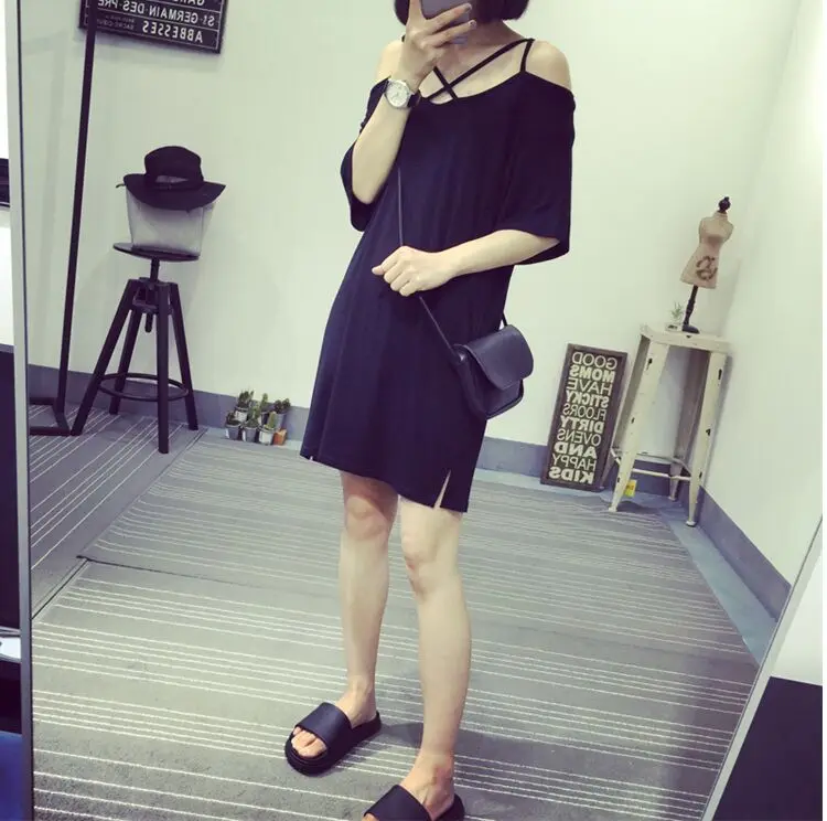 Женская футболка с открытыми плечами Blusa летняя хлопковая без бретелек большие