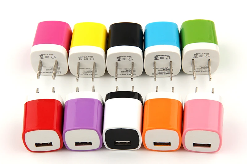 Сетевое зарядное устройство с американской вилкой 5 В 1 А 100 шт./лот адаптер