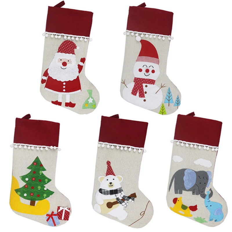 

Christmas socks, gift bags, children's Christmas decoration, gifts, socks, Christmas tree pendants