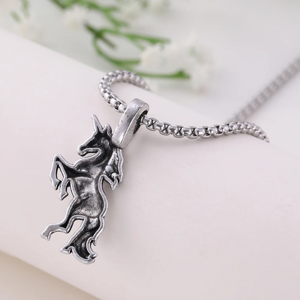 Рыбий крючок супернатуральный Единорог амулет Run Horse Vicca Viking Knight Pendan ожерелье для