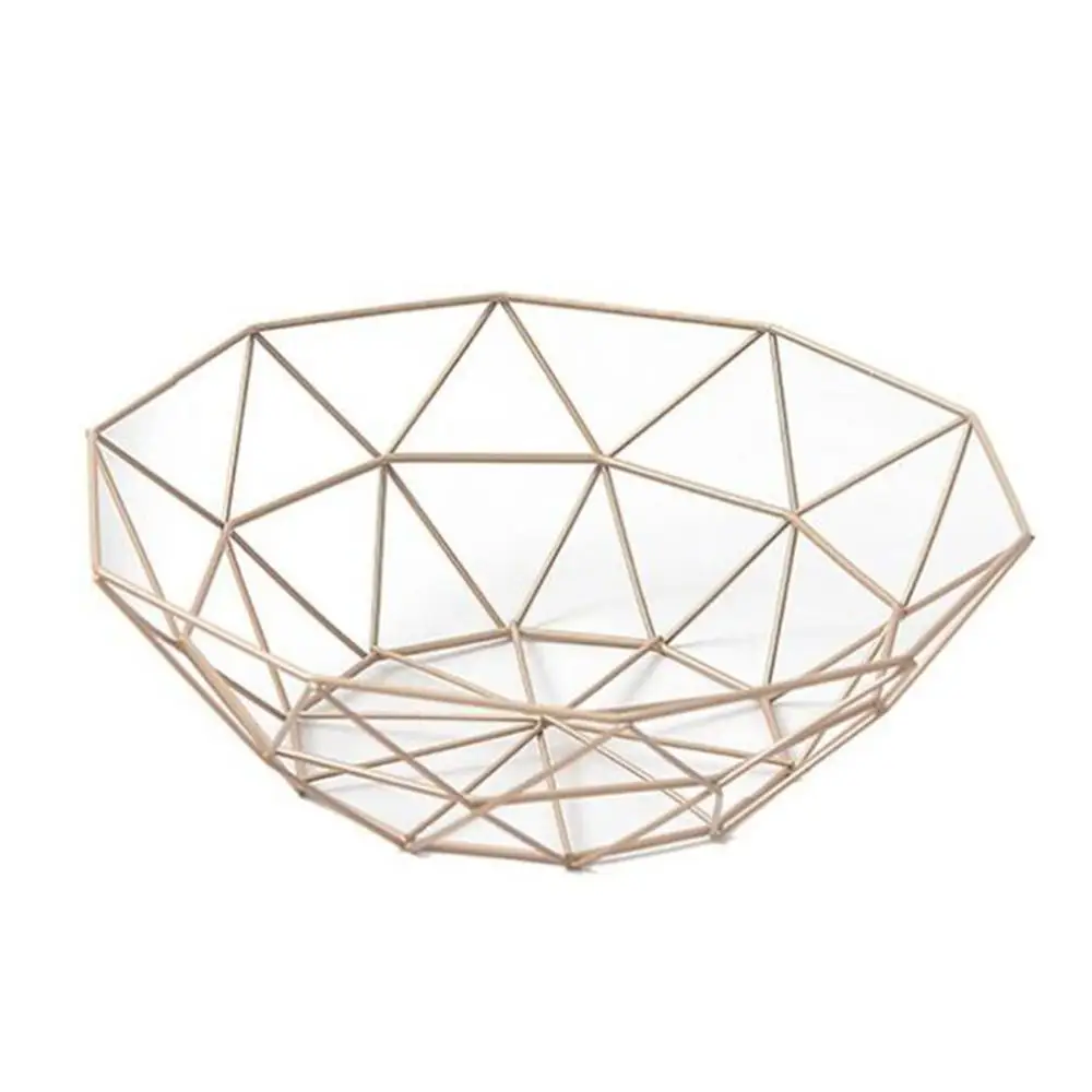 Полый металлический провод настольное хранилище корзина для фруктов овощей