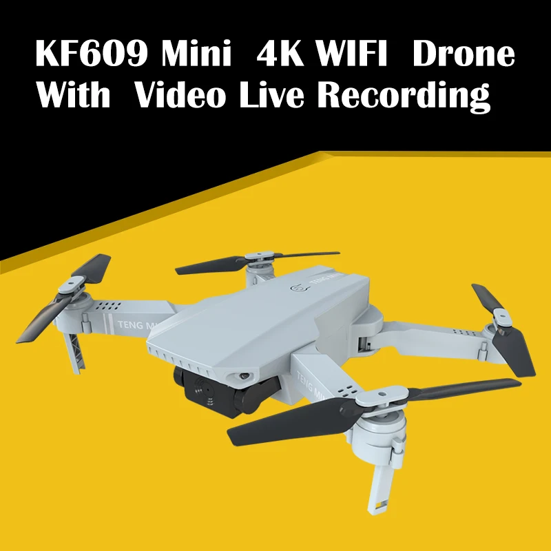 Новое поступление KF609 4K HD Wi Fi FPV камера RC Мини Складной Дрон видео запись в