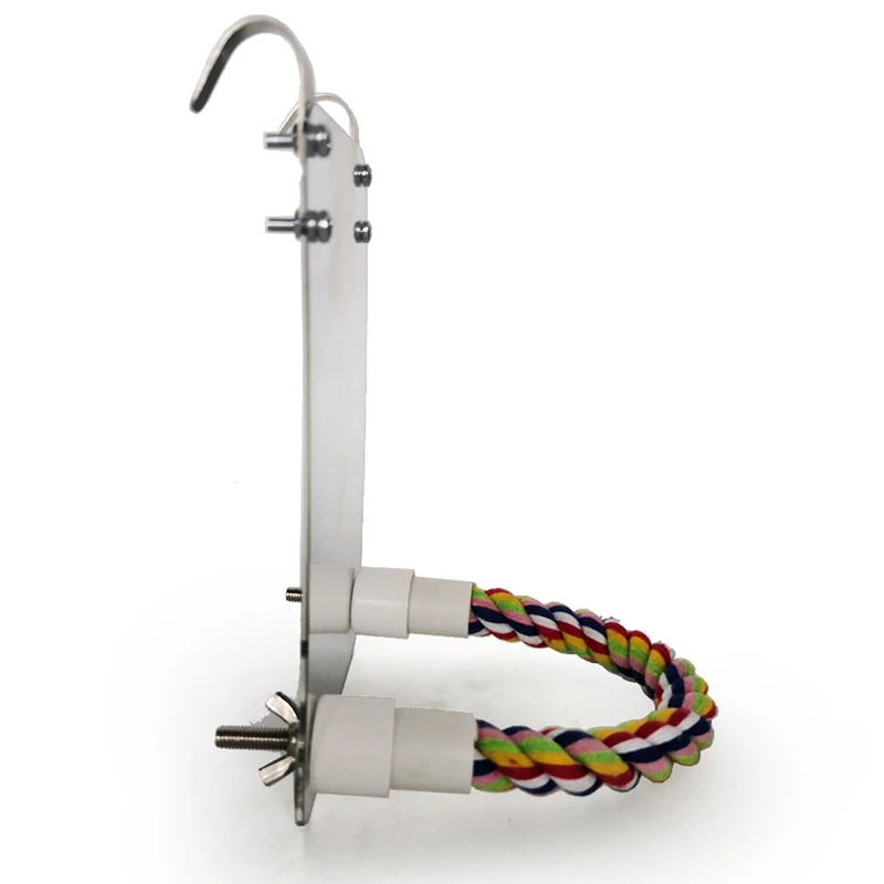 Игрушка для птиц попугаев подвесная клетка жевания качели веревка восхождения