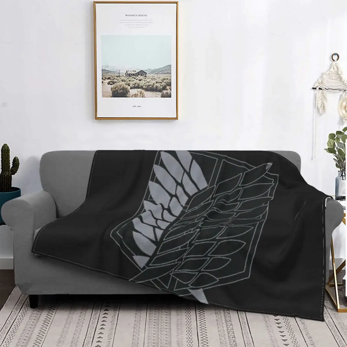 

Battle de exploración-snk-b & W Manta, colcha de cama a cuadros, colcha de muselina 135, ropa de cama y fundas